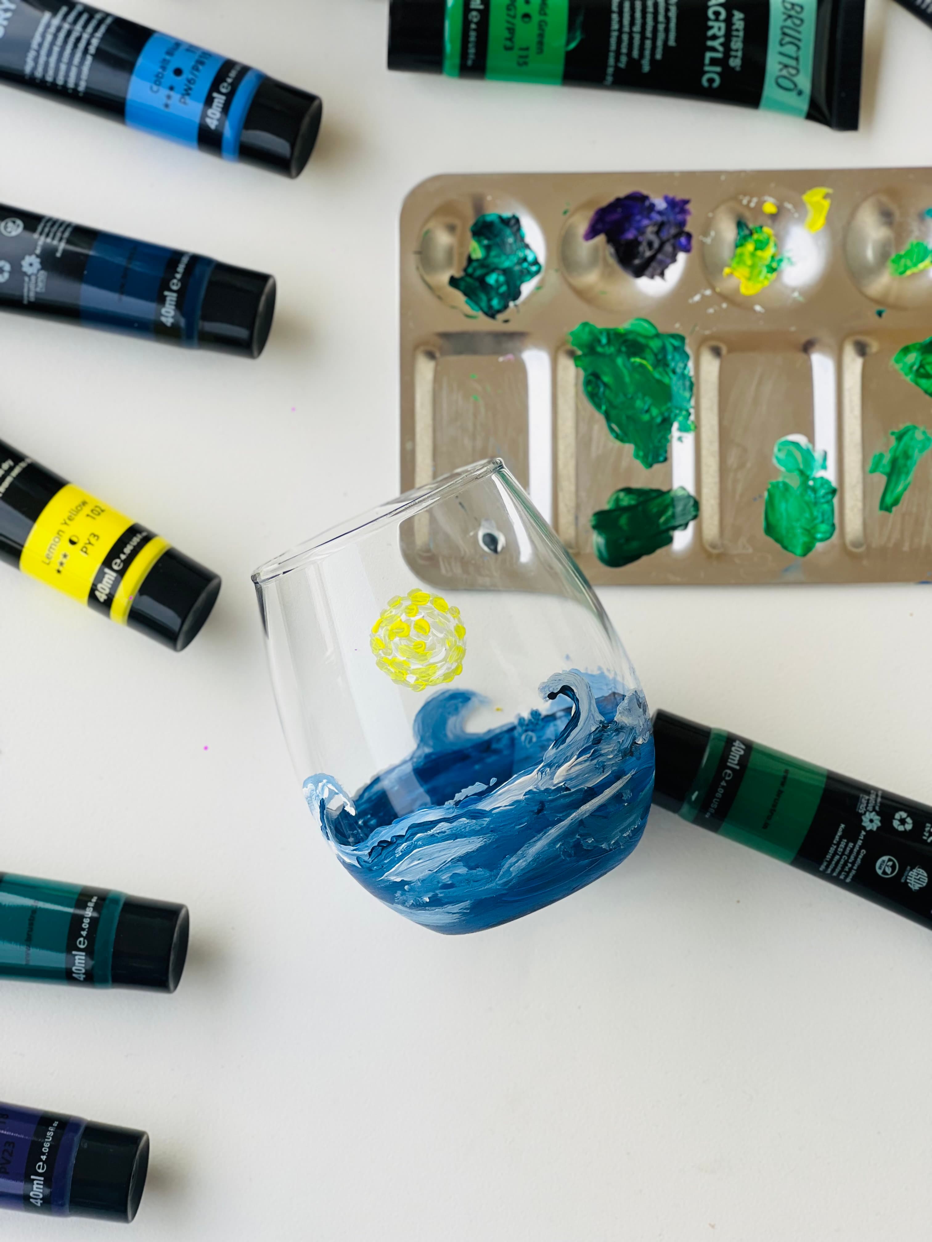 The Starry Night Glass (set of 4)